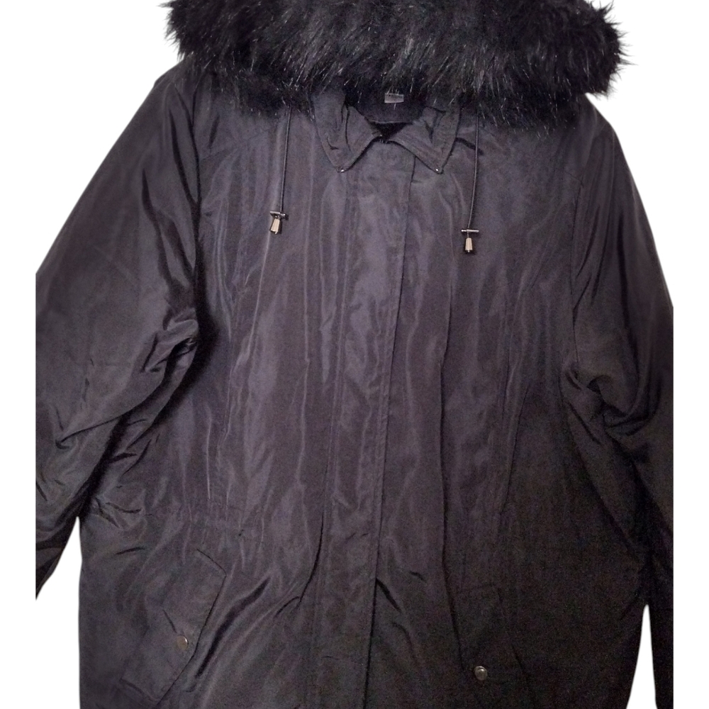 Basic Editions Black Hooded Jacket - image 3